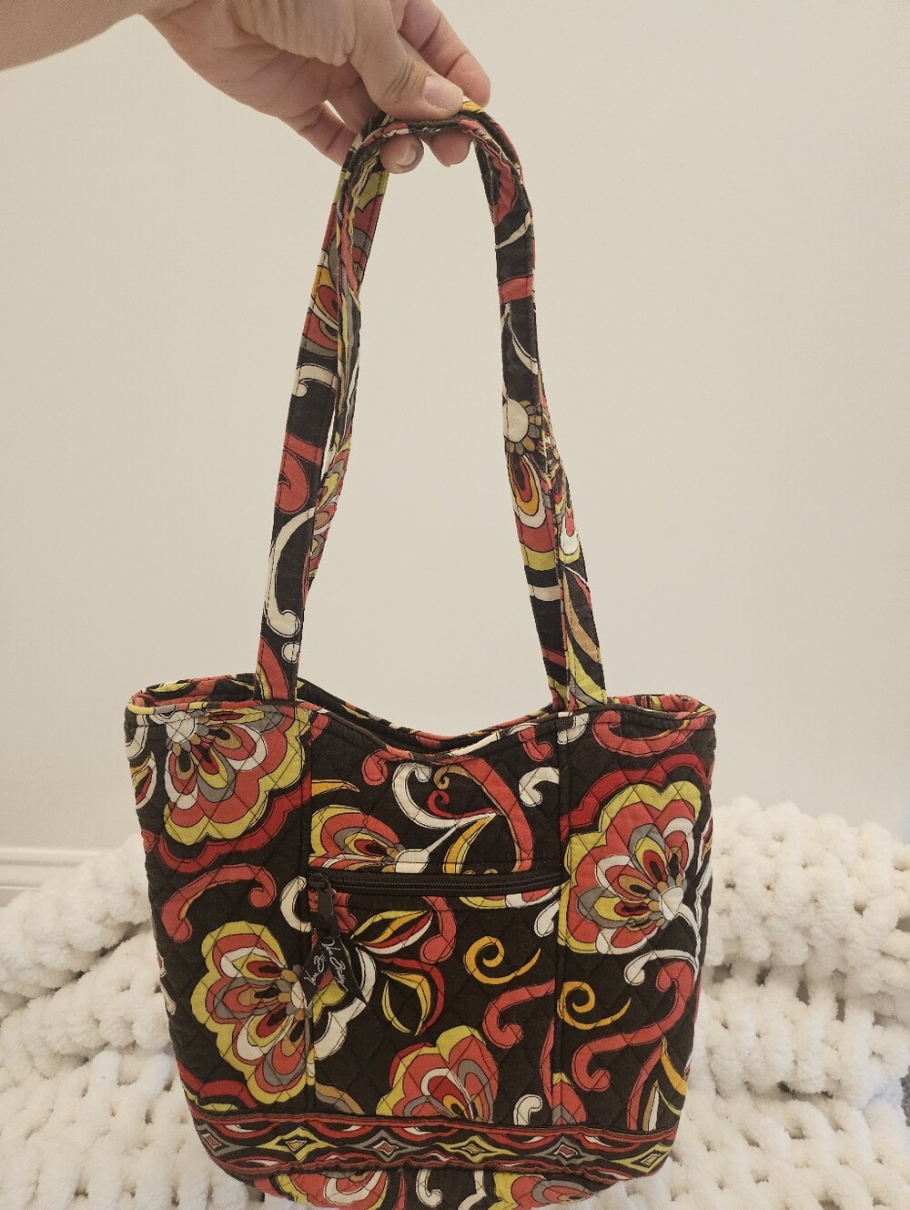 Vera Bradley Small Original Tote Bag in Retired "Puccini" Pattern